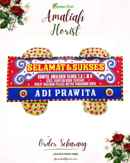 Papan Bunga Ucapan Selamat Pujodadi
